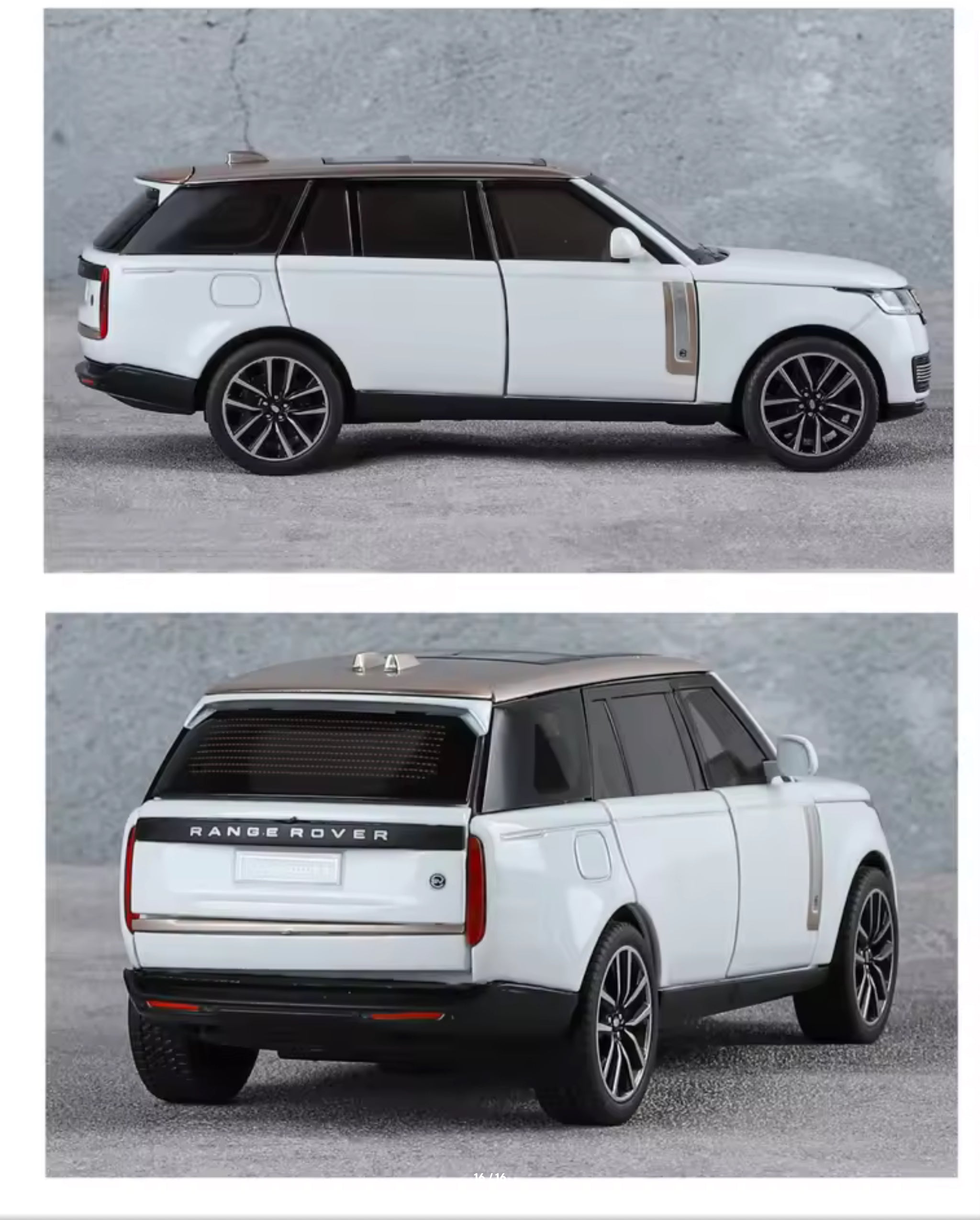1:32 Land Rover Range Rover SV2022 SUV Diecast Alloy Model Computer Desktop Ornaments Miniatures Model Present for Childrens
