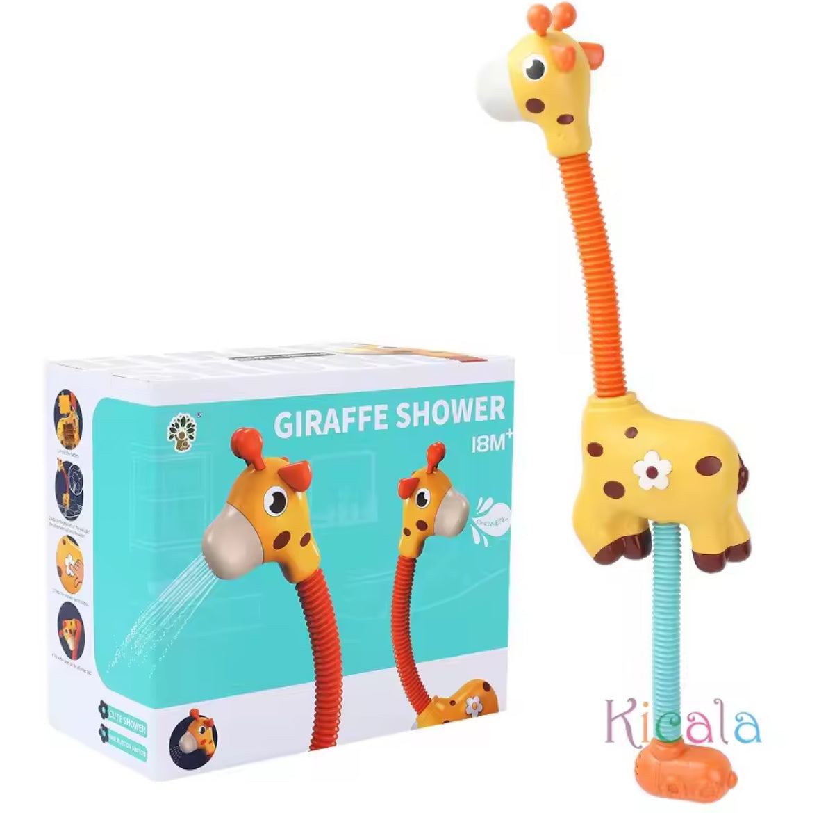 Bath Toys for Toddlers Giraffe Shower Water Pump Cute Sprinkler Bathtub Toy for Boys Girls Kids Gifts