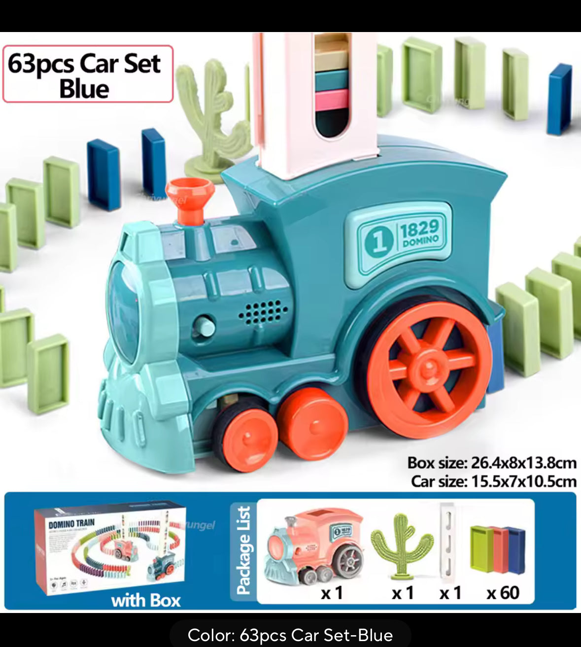 Electric Domino Train Set Kids Automatic Laying Colorful Domino Train with Lighting Sound Effects DIY Toys Kids Birthday Gift