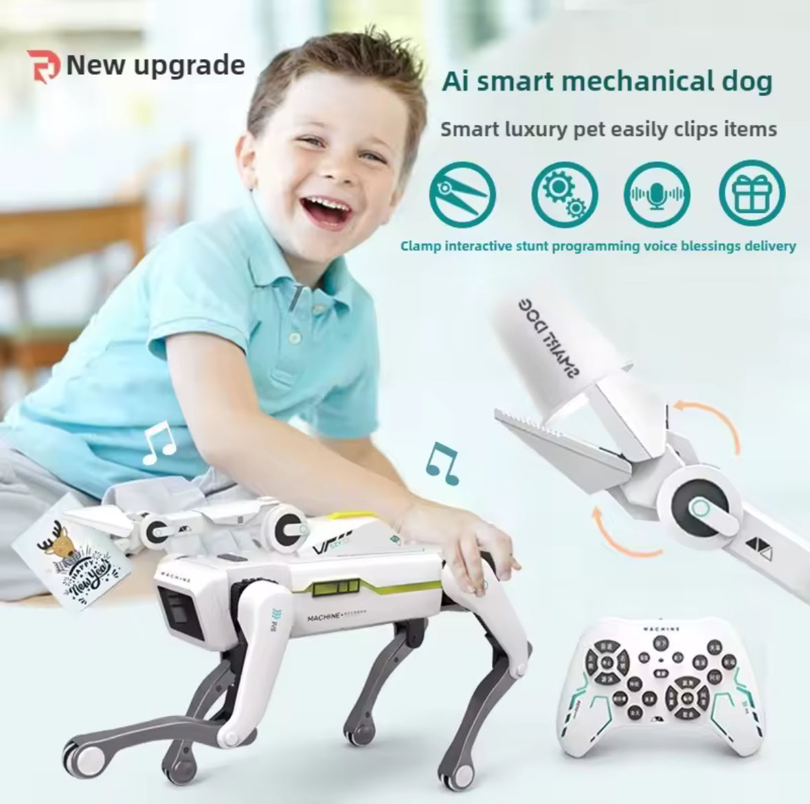 Intelligent Rc Robot Dog,voice Dialogue Programming Remote Control Car Toy,rc Cars Toys for Boys