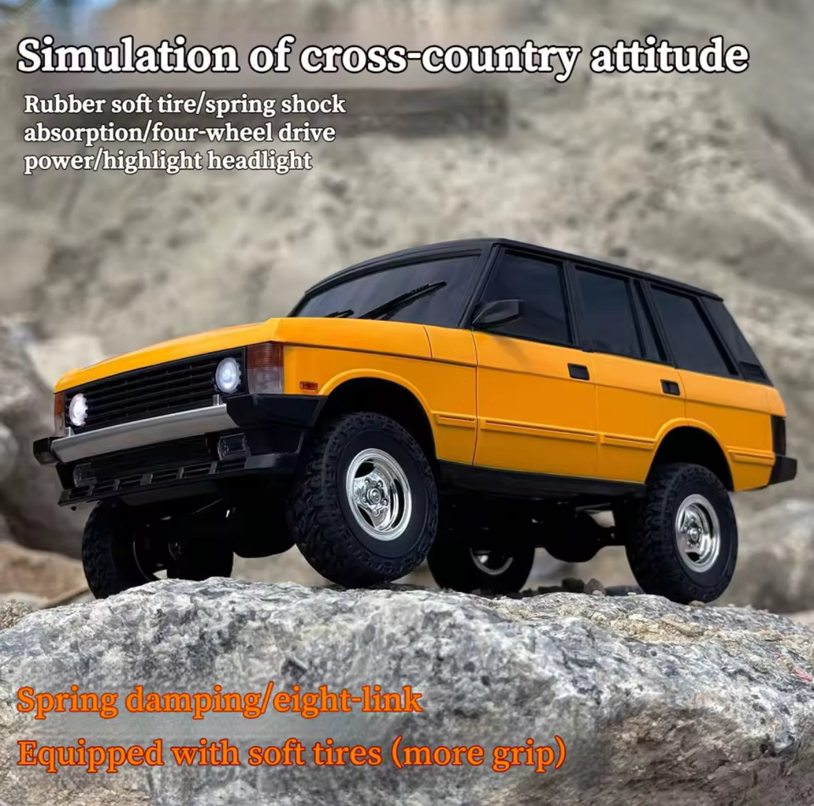 Ld18401 1/18 Remote Control Car Rc Offroad 4x4 Land Rover Simulation Remote Control Model Climbing Car Boys Kids Birthday Gift