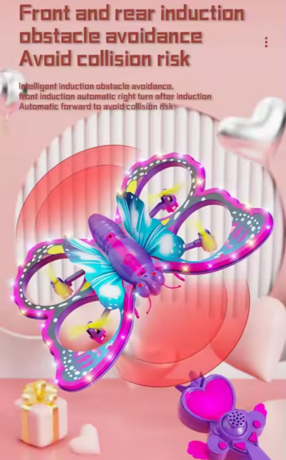 Butterfly Remote Control Drone Quadcopter Children Plane Toy Flight Model Airplane Toy Gift Kid Girl Adult