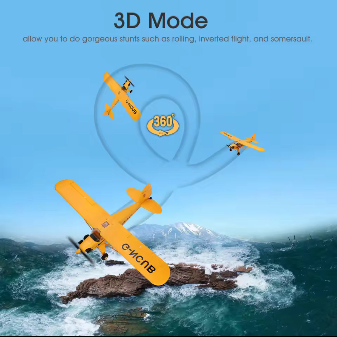 RC Plane RTF 2.4G Brushless Motor 3D/6G Remote Control Airplane Wltoys A160 Upgraded J3-CUB Ready To Fly
