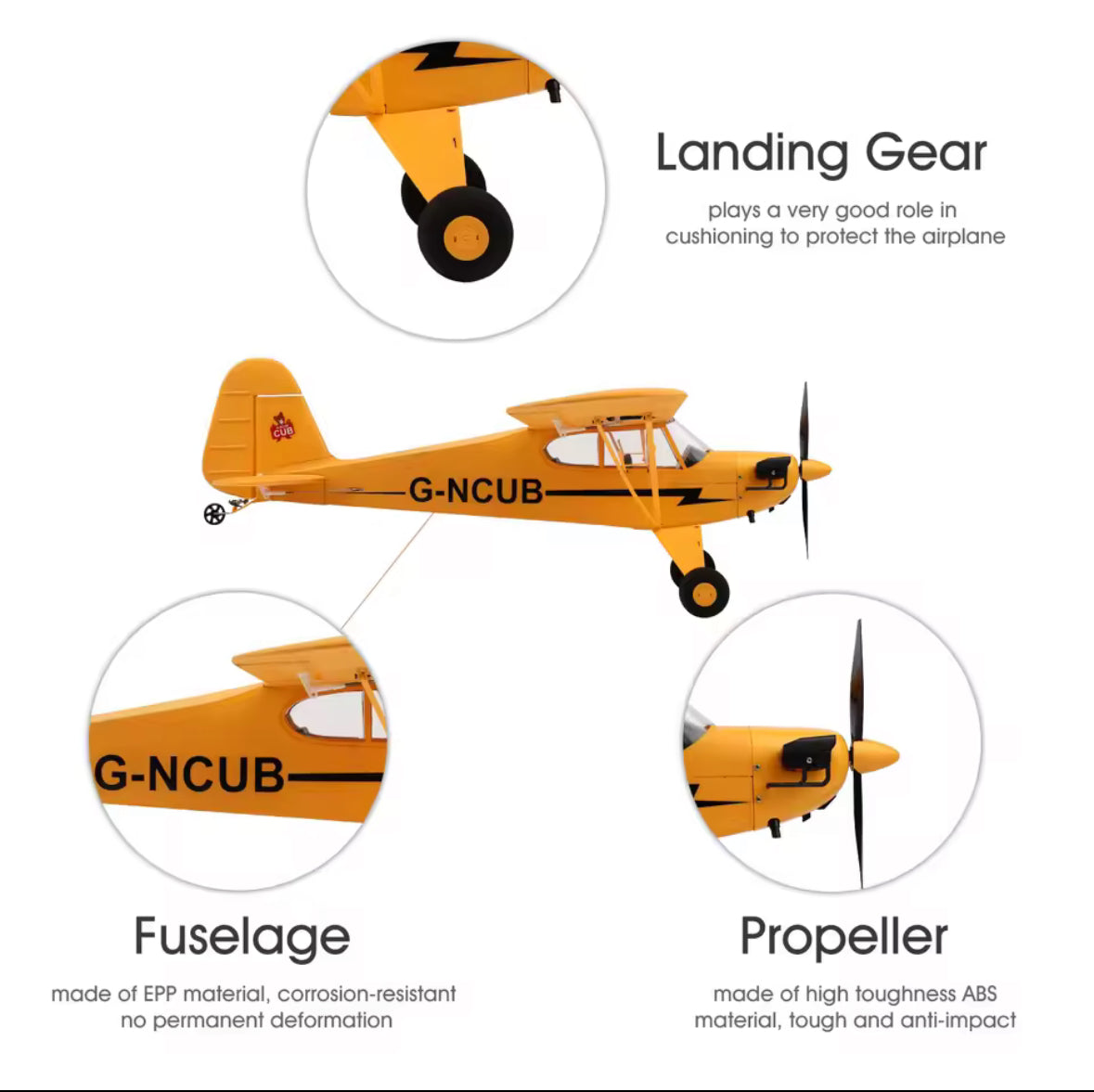 RC Plane RTF 2.4G Brushless Motor 3D/6G Remote Control Airplane Wltoys A160 Upgraded J3-CUB Ready To Fly