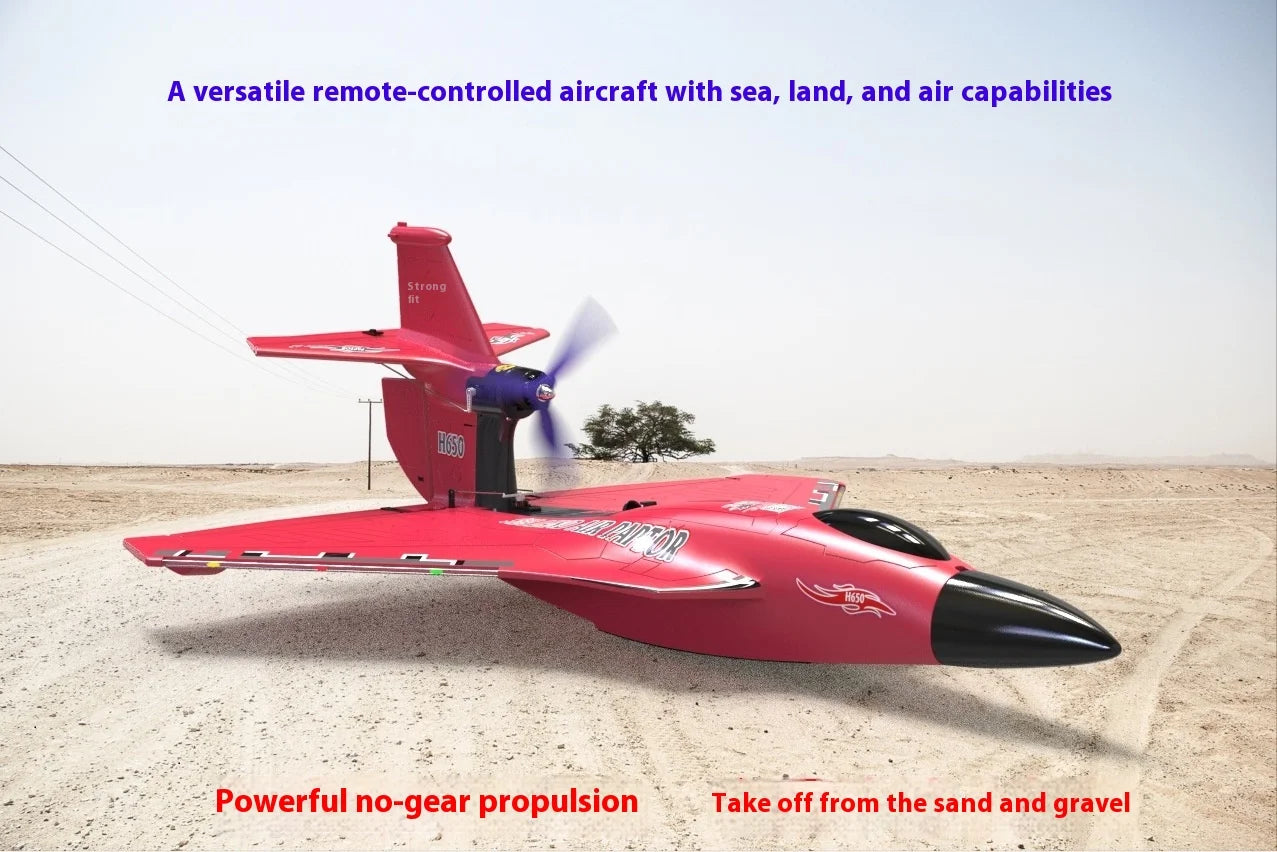 New H650 Big Size Rc Plane Water Proof And Fall Resistant Land And Air Raptor Rc Raptor Fixed Wing Foam Aircraft Outdoor Glider