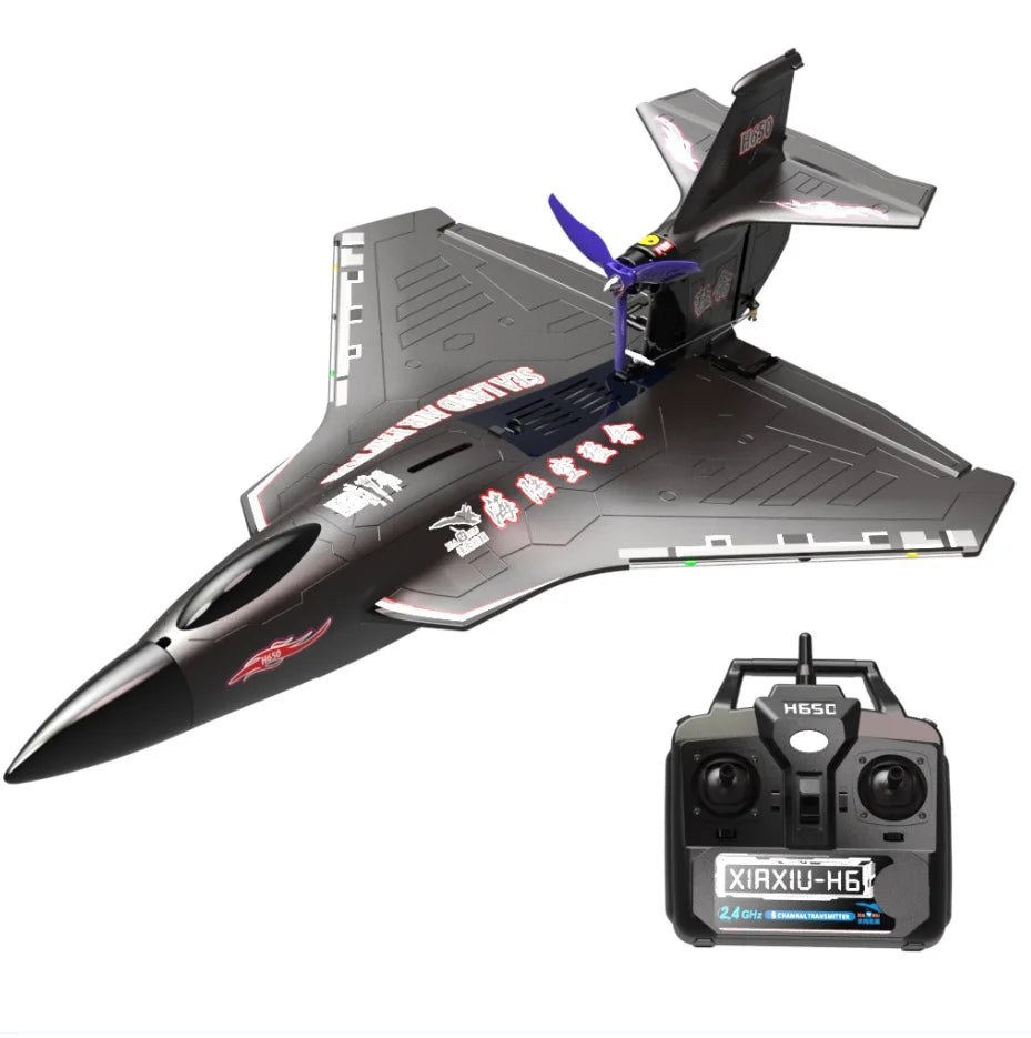 New H650 Big Size Rc Plane Water Proof And Fall Resistant Land And Air Raptor Rc Raptor Fixed Wing Foam Aircraft Outdoor Glider