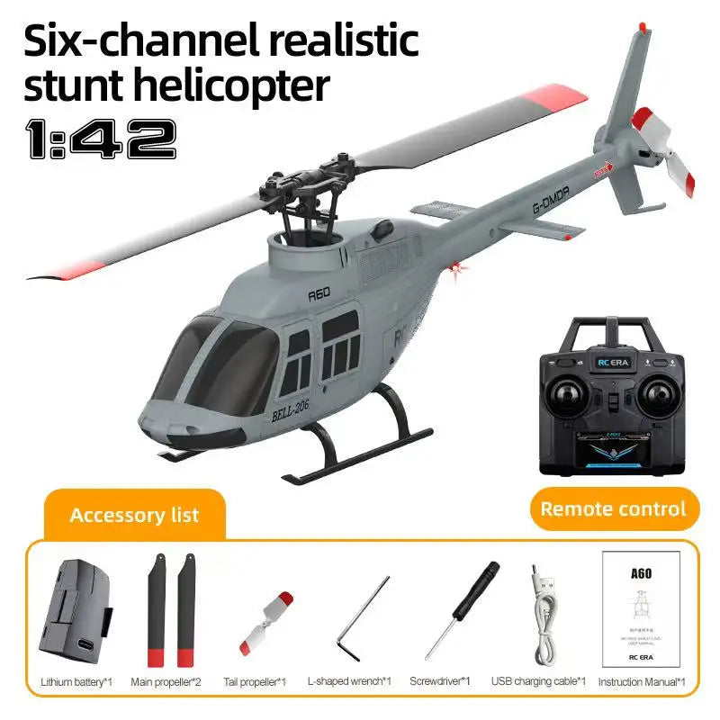 RC Plane 2025 RC ERA A60 1:42remote-controlled aircraft  Bell 206 helicopter optical flow positioning 2.4g original