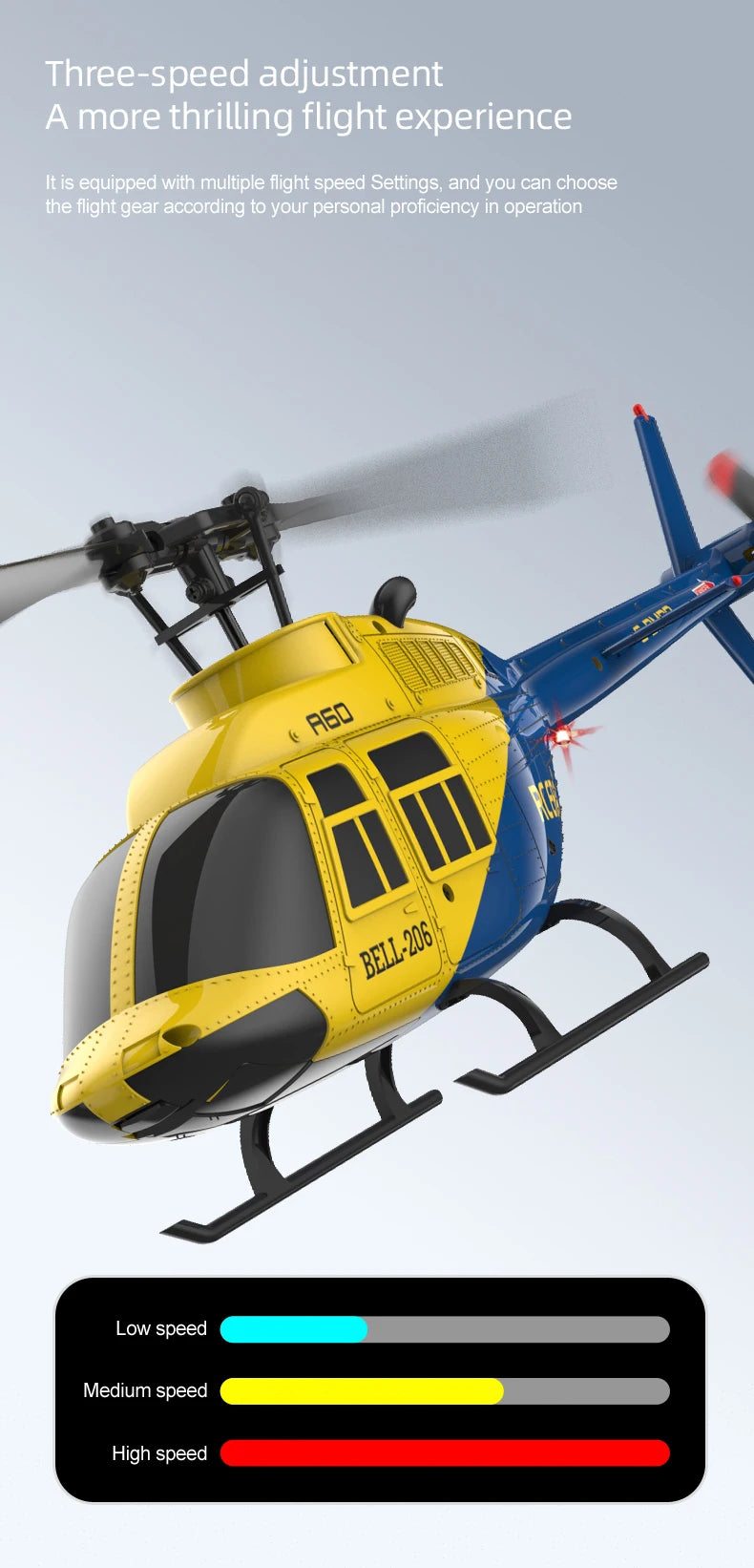 RC Plane 2025 RC ERA A60 1:42remote-controlled aircraft  Bell 206 helicopter optical flow positioning 2.4g original