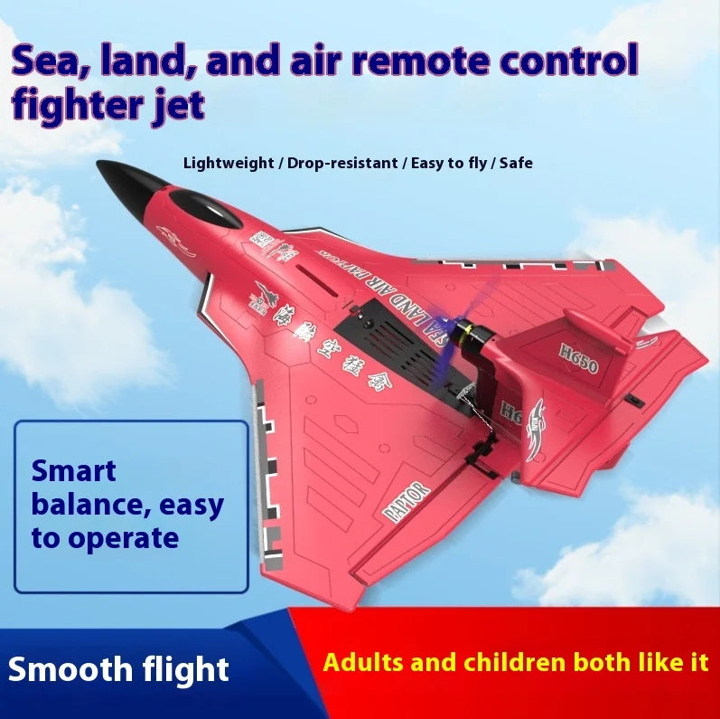 New H650 Big Size Rc Plane Water Proof And Fall Resistant Land And Air Raptor Rc Raptor Fixed Wing Foam Aircraft Outdoor Glider