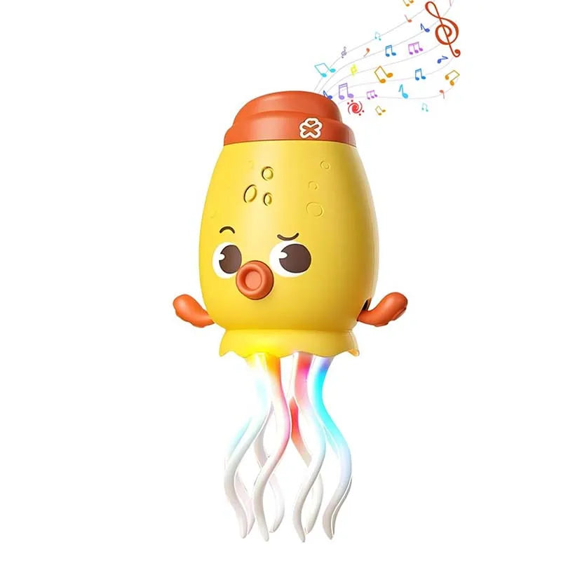 Electric Dancing Octopus Toy Kids Sound and Light Obstacle Avoidance Crawling Simulated Octopus Baby Fun Interactive Toys