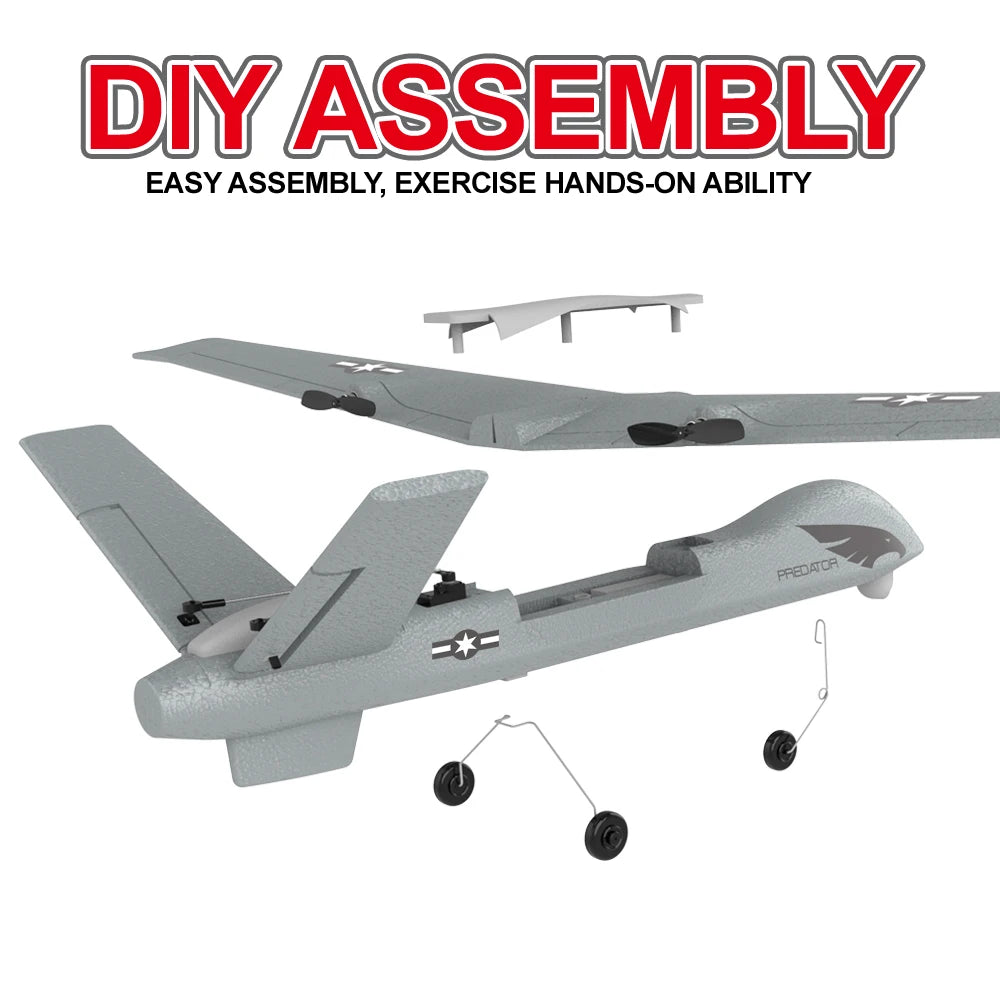 Z55 RC Plane 2.4G 3CH EPP Foam Remote Control Fighter Fixed Wingspan Glider Outdoor Airplane Toys Gifts