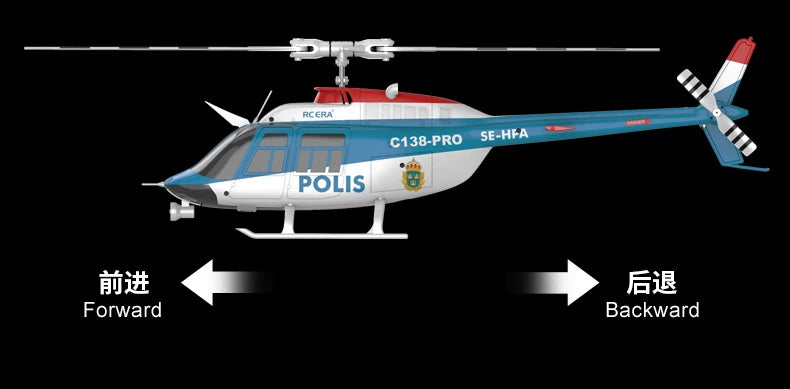 RC ERA In stock 2025 new Bell 206 C138 PRO brushless version remote control helicopter model helicopter like real RC drone