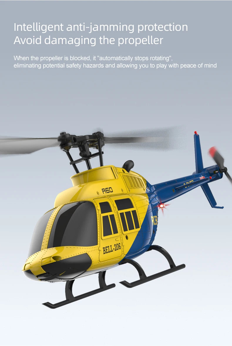 RC Plane 2025 RC ERA A60 1:42remote-controlled aircraft  Bell 206 helicopter optical flow positioning 2.4g original
