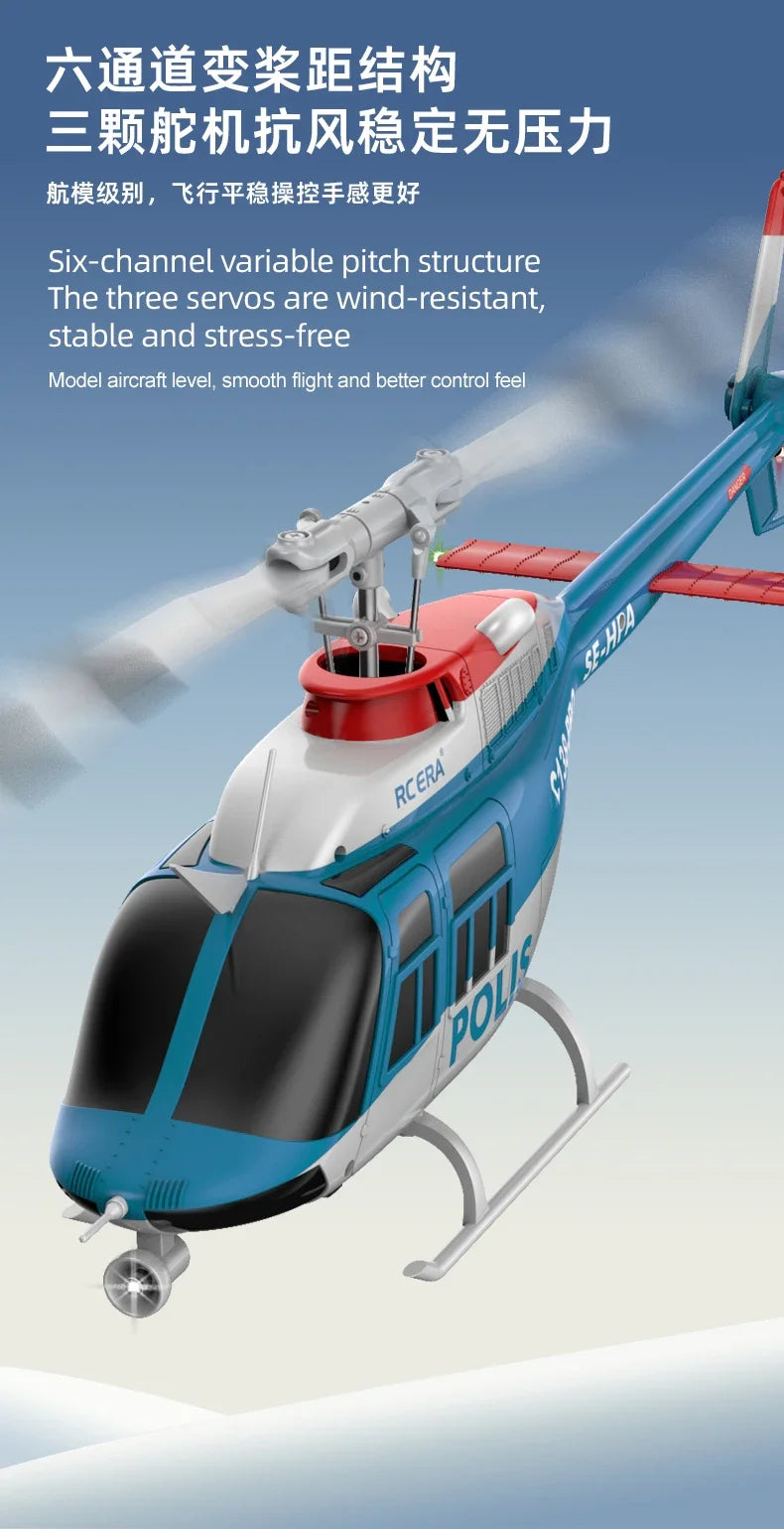 RC ERA In stock 2025 new Bell 206 C138 PRO brushless version remote control helicopter model helicopter like real RC drone