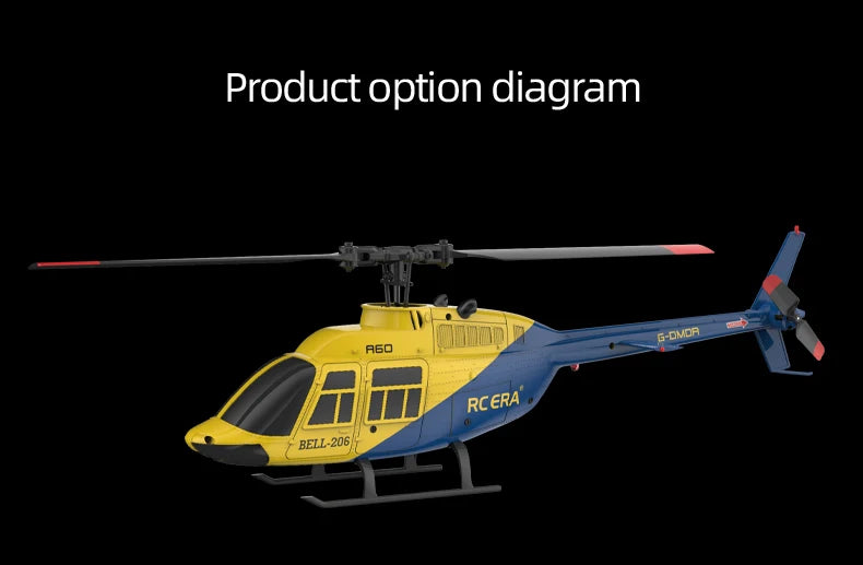 RC Plane 2025 RC ERA A60 1:42remote-controlled aircraft  Bell 206 helicopter optical flow positioning 2.4g original