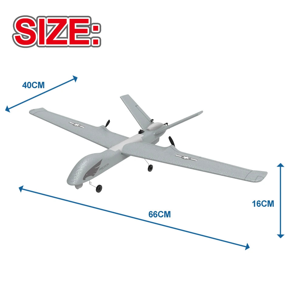 Z55 RC Plane 2.4G 3CH EPP Foam Remote Control Fighter Fixed Wingspan Glider Outdoor Airplane Toys Gifts